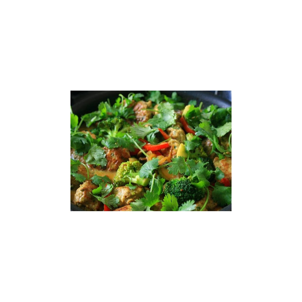 Plat cuisiné avec de la Coriandre