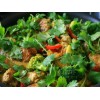 Plat cuisiné avec de la Coriandre