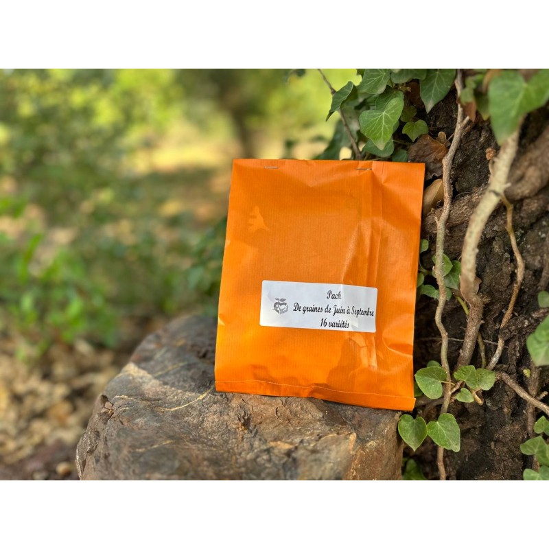 Pack de graines bio à semer de mai :  16 variétés