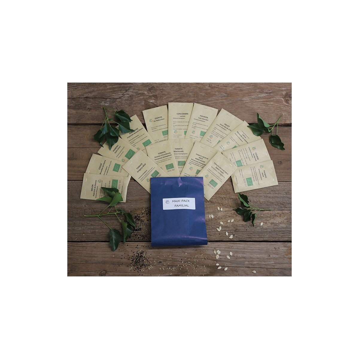 Maxi pack potager familial 16 variétés légumes et tomates
